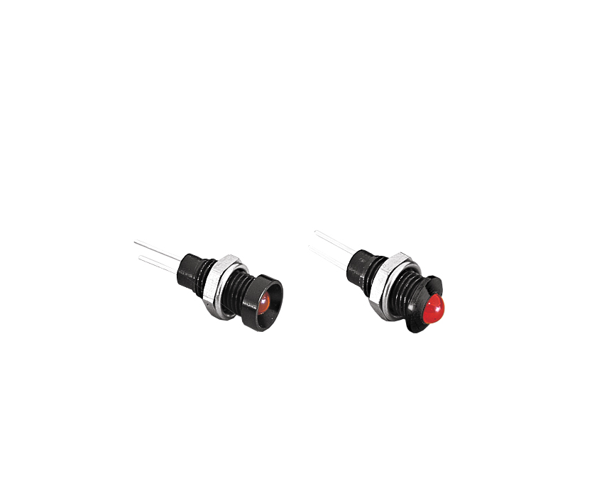 DX1117 Series Recessed Profile Black Anodised Aluminium Bezel Green LED
