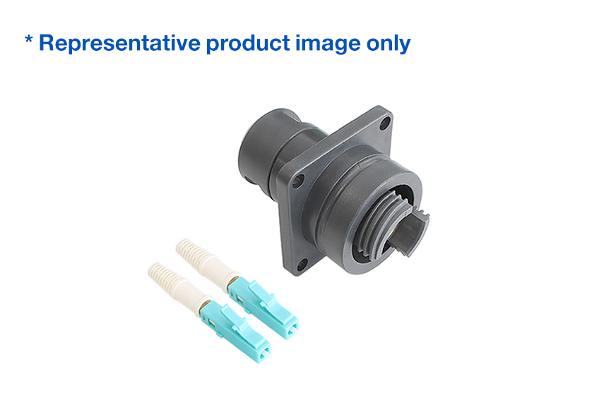 2 Channel Flange Mount to LC Connector Cable Assembly