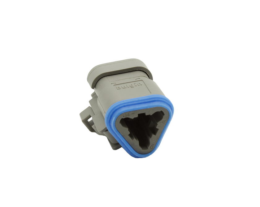 3 Contacts Male Standard Rectangular Grey Connector - PEC