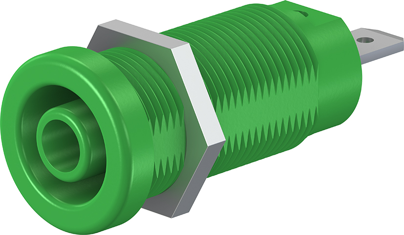 4 mm paneelmontage contactdoos groen - XEF-1R groen