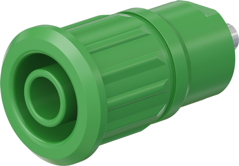 4 mm veiligheidssokkel groen - SEB4-E groen