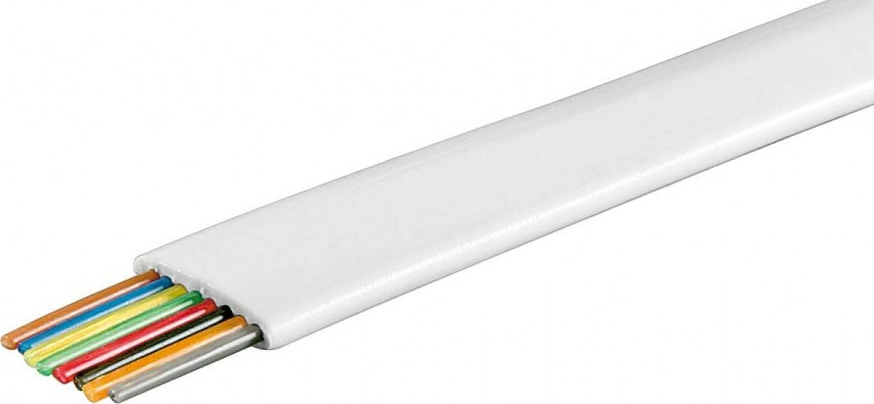 Modulaire platte kabel 8P. 100 Mtr.