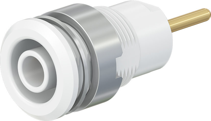 4 mm veiligheidssokkel wit - SLB4-R wit