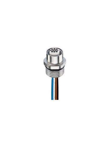 M12 F&amp;B (PVC) Sensor/Actuator Receptacle Connector