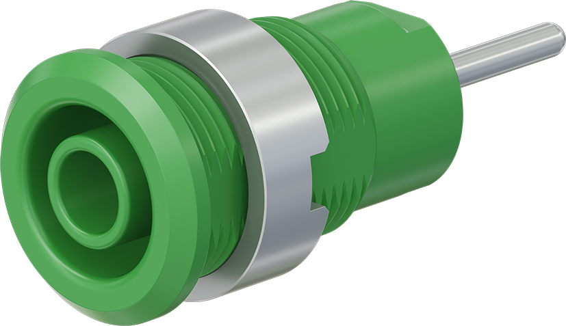 4 mm veiligheidssokkel groen - SLB4-R/N-X groen