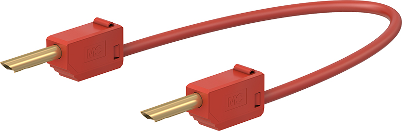 2 mm aansluitkabel 60 cm rood - LK2-F rood