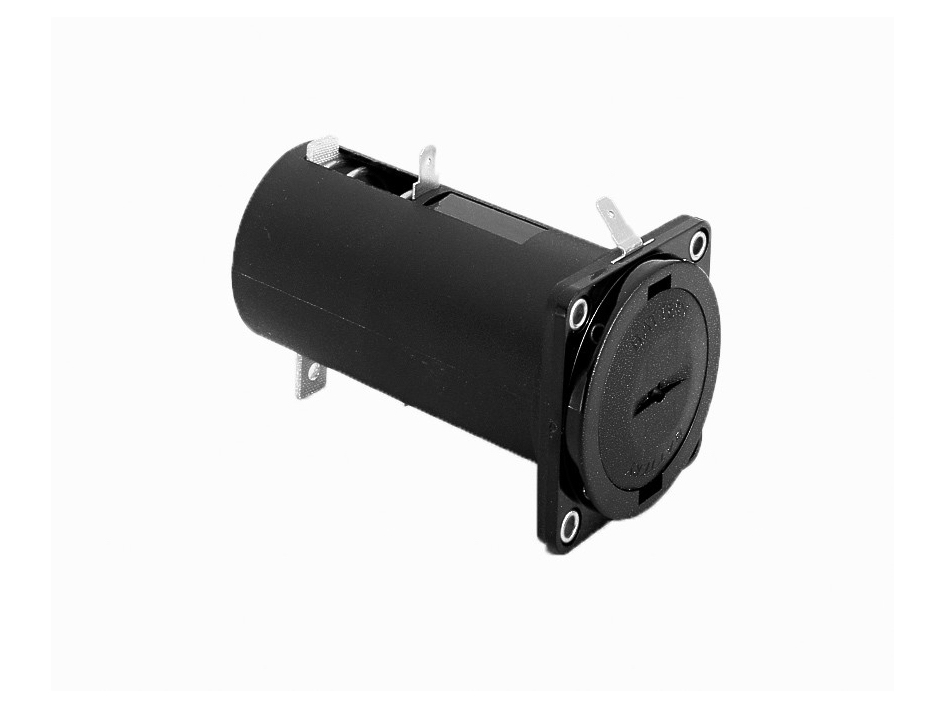 D/R20 Size Panel Mounting Battery Holder - 1 Cell