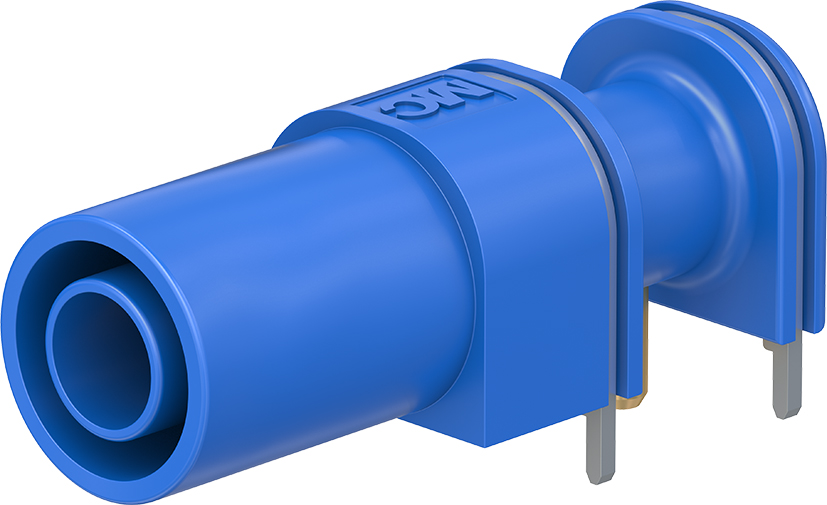 4 mm schuin geplaatste blauwe fitting - XELW-4 blauw