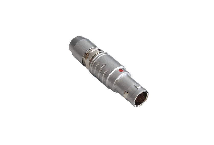 9 Contacts Straight Plug 0X Series Push Pull Connector