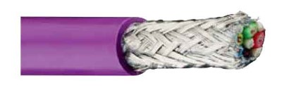 Profibus kabel violet pur afscherming 3x0.75+1x2x0.34