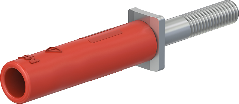 4 mm adapter rood - A-SLK4-RS rood