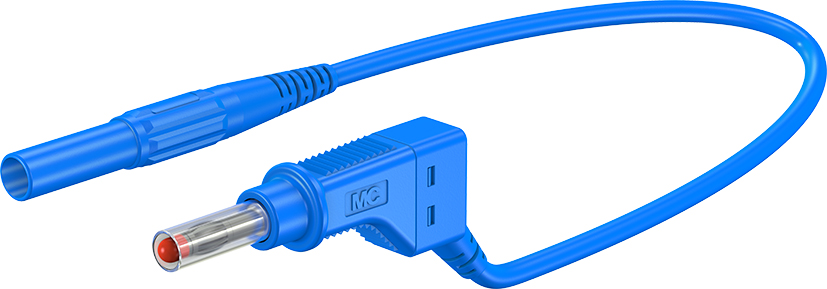 4 mm aansluitkabel 200 cm blauw - XZG410-L blauw
