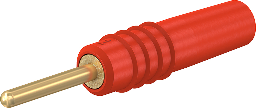 1 mm stekker compleet rood - SLS1-S rood