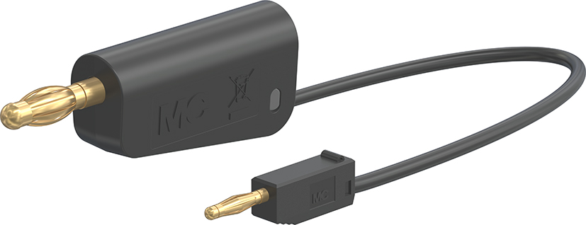 Adapterkabel 15 cm zwart - LK-4A2A-F05 zwart