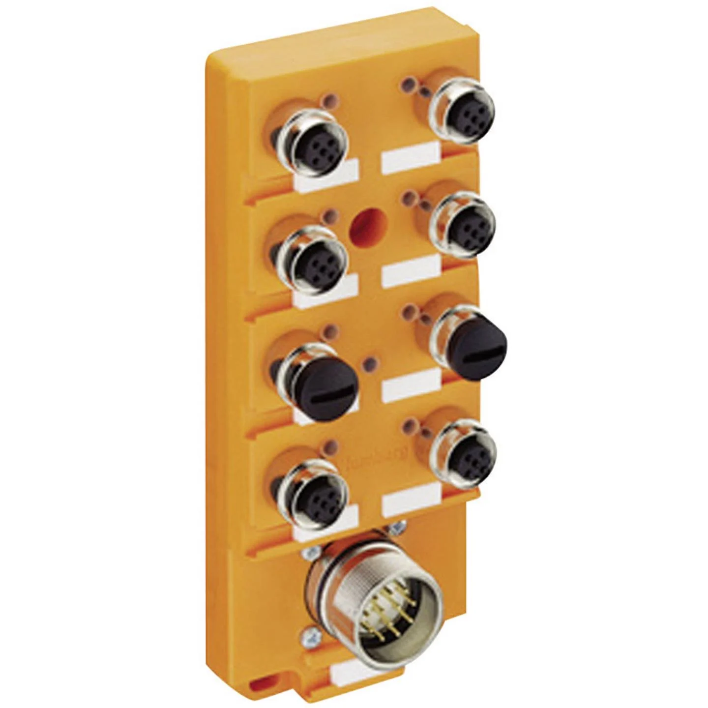 ASB met FIXCON-connector, 4 poorten, LED, M23-aansluiting, NPN