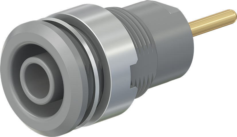 4 mm veiligheidscontact grijs - SLB4-R grijs