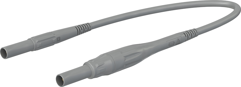 4 mm testkabel om hoogvermogenzekeringen te kunnen gebruiken 150 cm grijs - XSMS-419 grijs