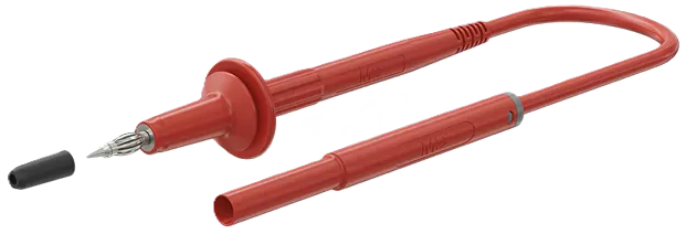 MULTILAM-stekker Ø 4 mm met isolerende huls en test pen aan de uiteinden.