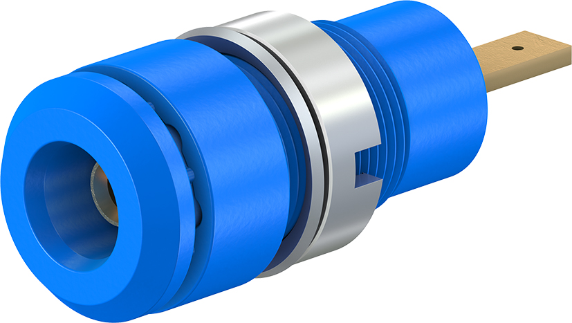 2 mm paneelmontageaansluiting blauw - SLB2-F2,8 blauw