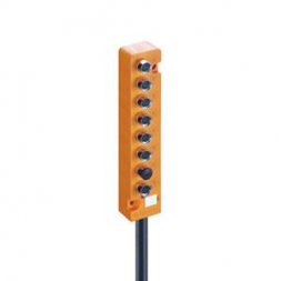 Miniatuursensorverdeler, 8 poorten, LED
