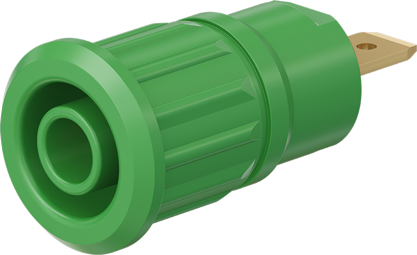 4 mm veiligheidssokkel groen - SEB4-F groen