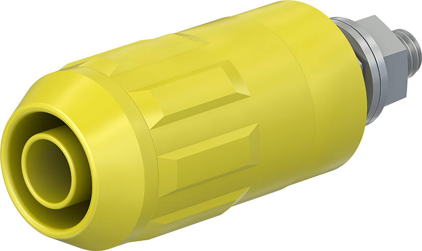 4 mm universele fitting geel - XUB-G geel
