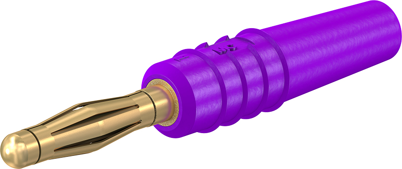 2 mm stekker compleet violet - SLS205-L violet