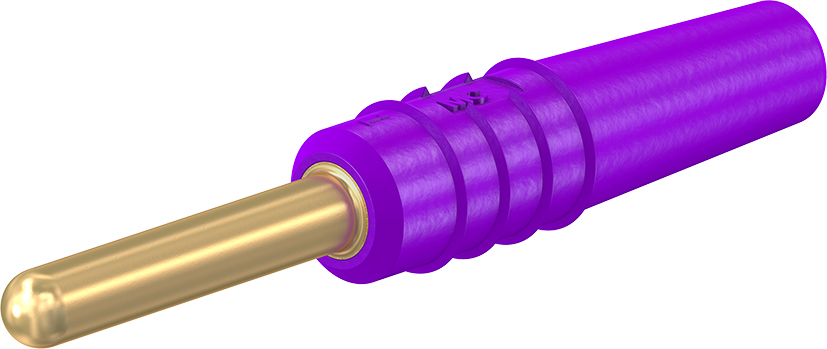 2 mm stekker compleet violet - SLS2-S violet