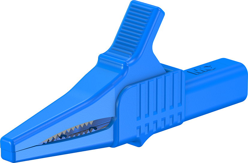 4 mm veiligheidstest clip blauw - XKK-1001 blauw