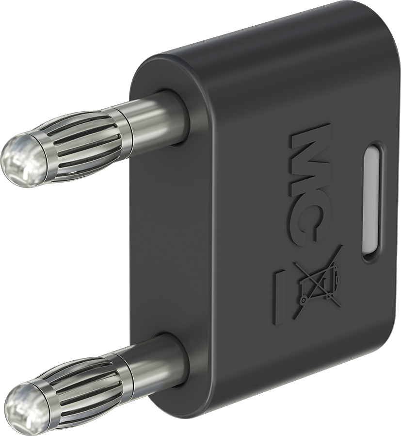 4 mm geïsoleerde verbindingsstekker zwart - KS-4N-19 zwart