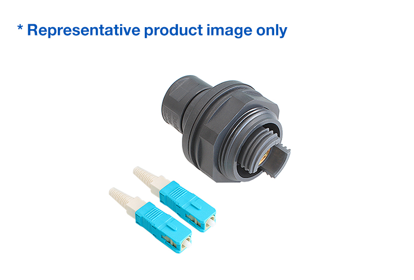 2 Channel Jam Nut to SC Connector Cable Assembly