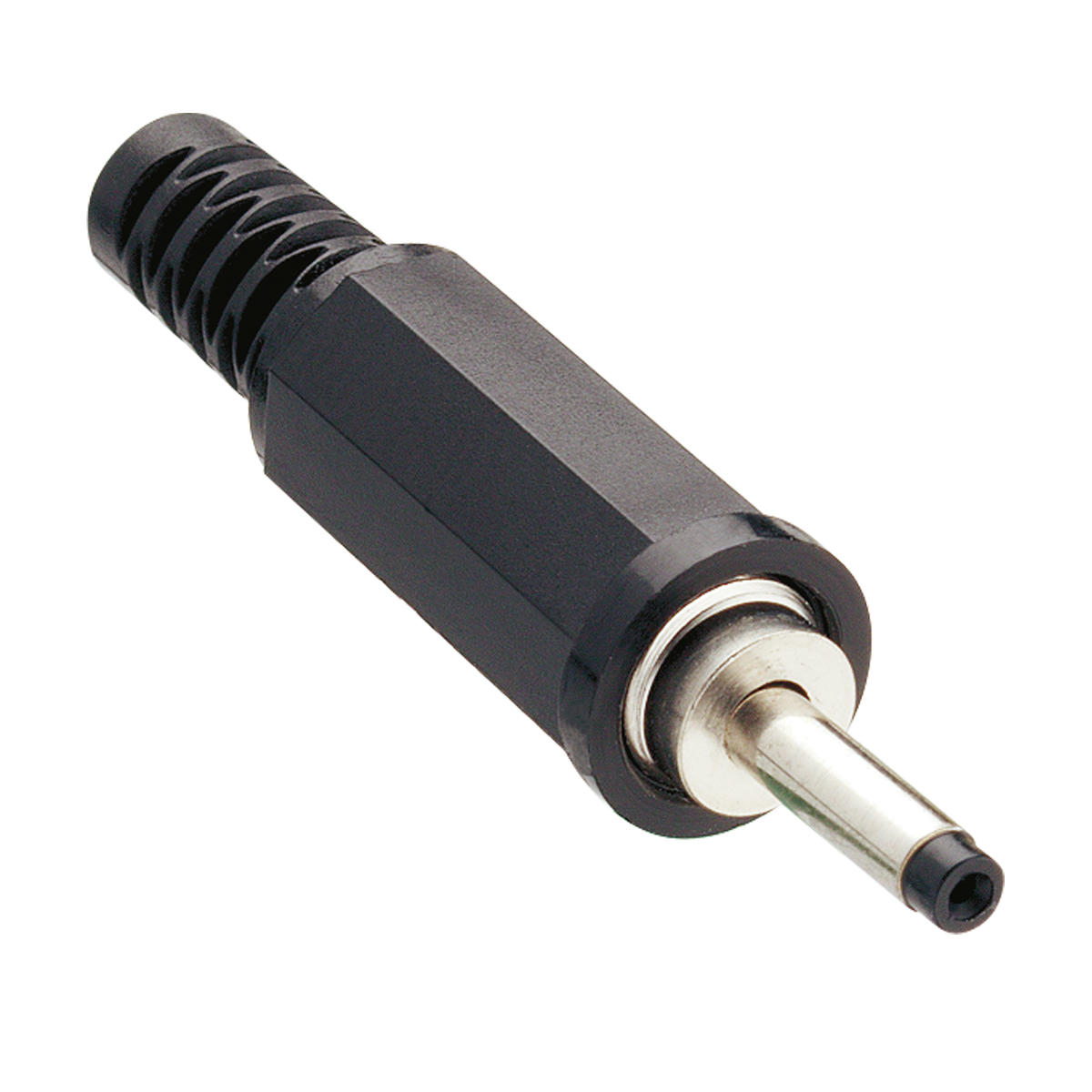Voedingsconnector, rechte uitvoering, met soldeer ogen Ø 2,35 x 0,7 mm