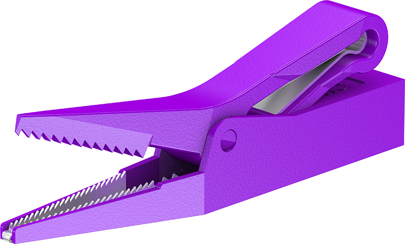 4 mm testclip violet - APK-4 violet