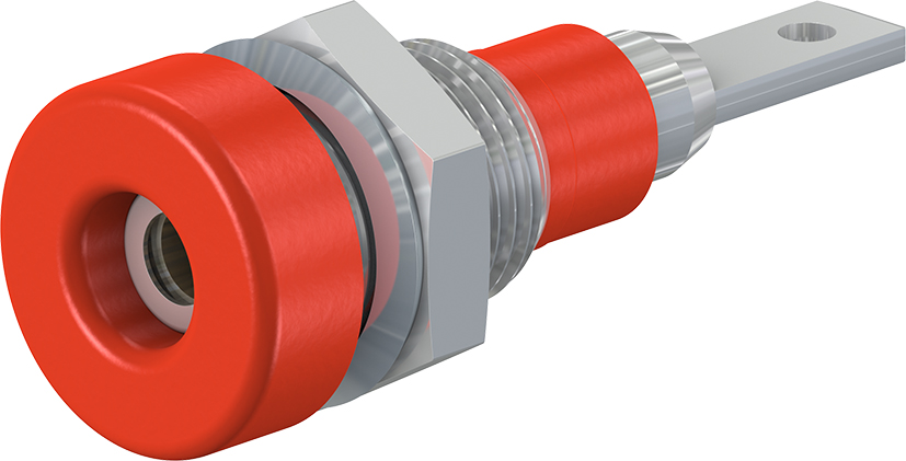 2 mm fitting rood - LB-IF2R rood - zeskantmoer