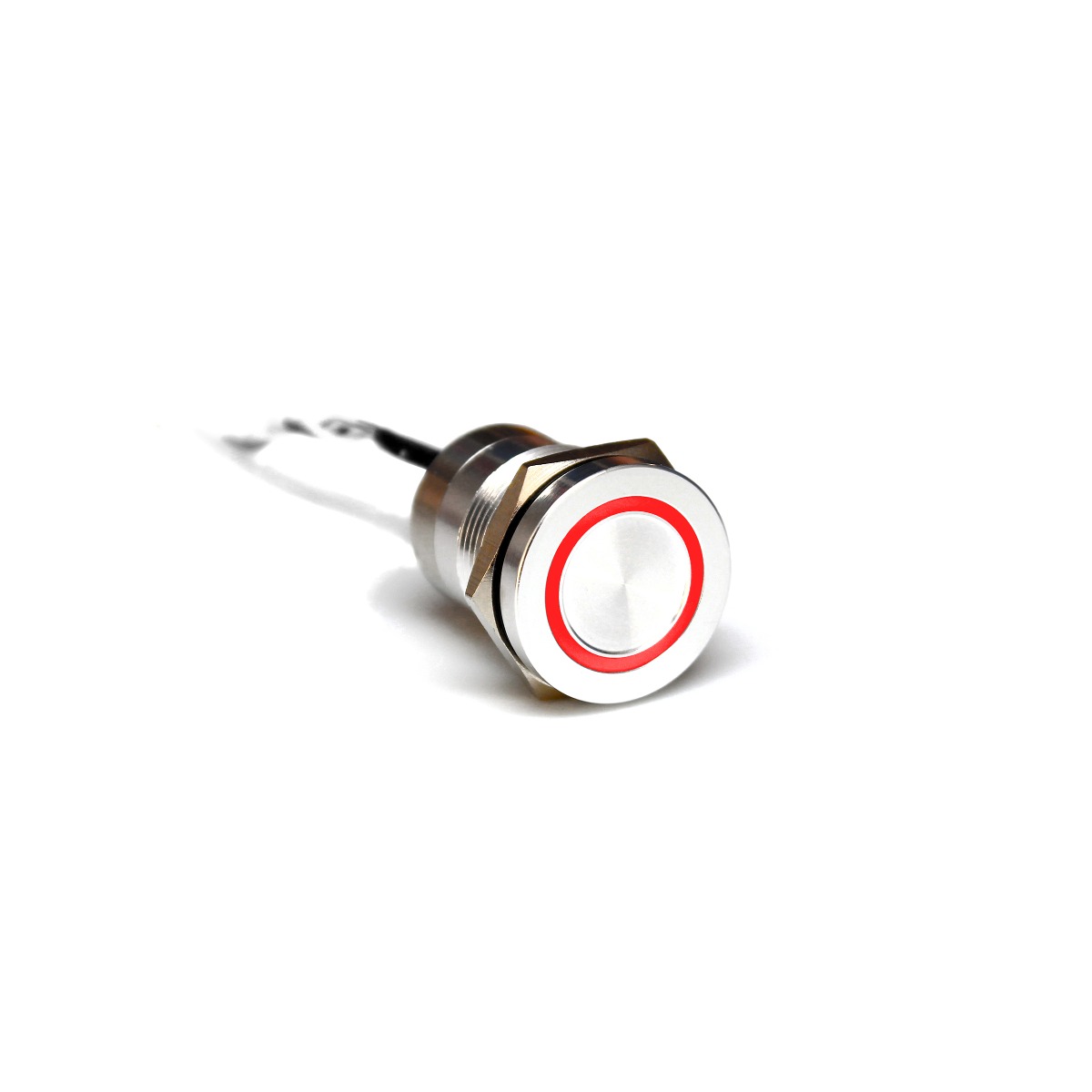 Capacitive switch, 19 mm, Normally Closed ,Stainless Steel ,Natural ,Red LED ,12 VDC
