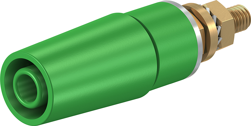 4 mm veiligheidinzetstuk groen - SAB4-G groen