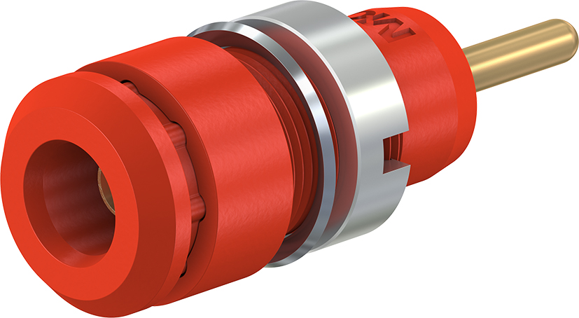 2 mm geïsoleerde stijf contactdoos rood - SLB2-R rood