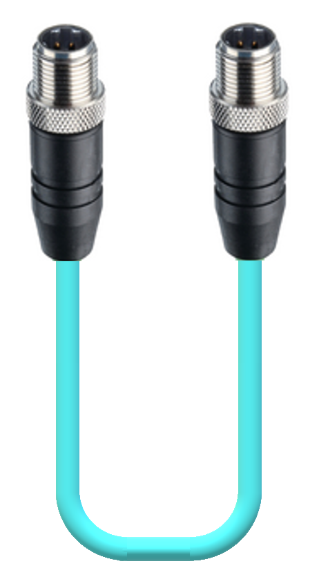 Fast Ethernet Cat5e, double-ended cord set