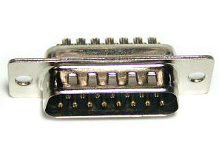 15 Pol. Mannelijke D-sub Soldeercontact