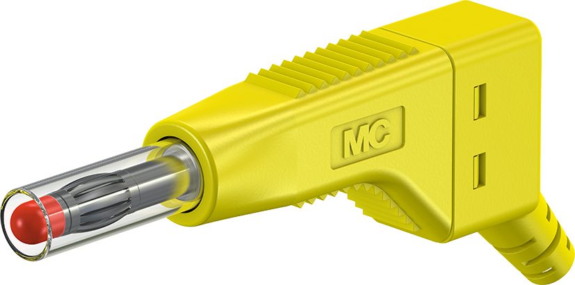 4 mm stapelbare stekker geel - ZGL-410 geel