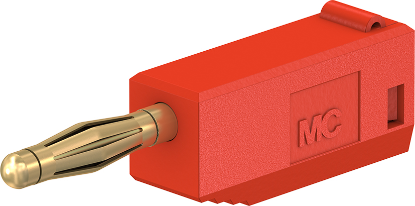 2 mm plug compleet rood - SLS205 rood