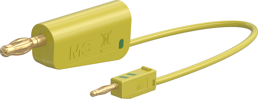 Adapterkabel 60 cm geel-groen - LK-4A2A-F05 geel-groen