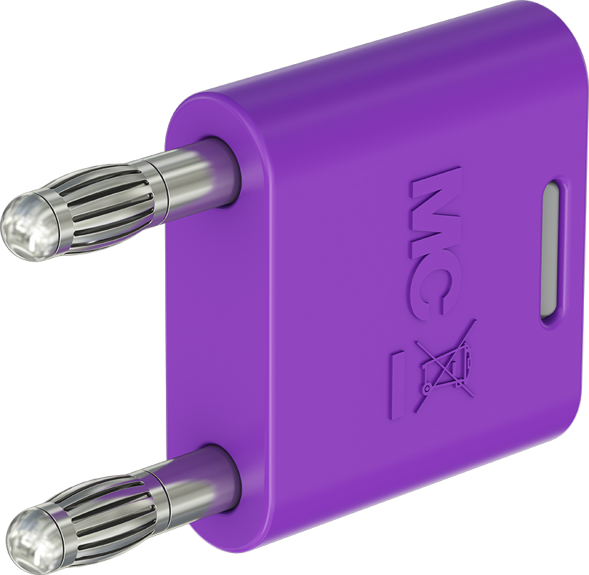 4mm geïsoleerde verbindingsstekker violet - KS2-4N-19 violet