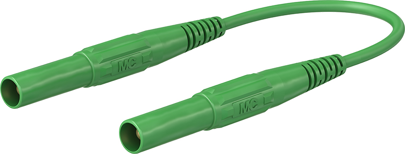 4 mm veiligheidstestkabel 75 cm groen - XMF-414 groen
