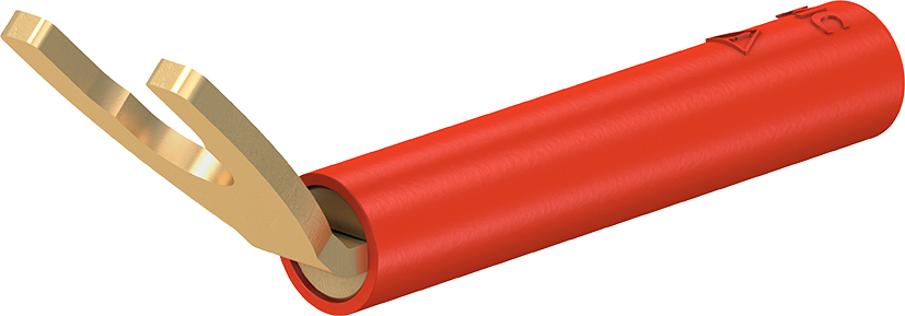 4 mm rode adapter - B4-I/KA rood