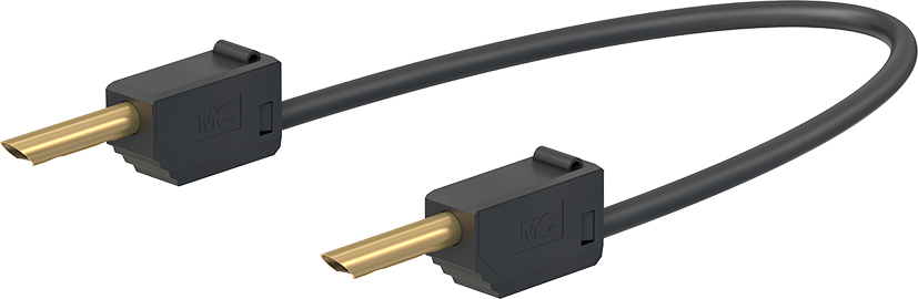 2 mm verbindingskabel 15 cm zwart - LK2-F zwart