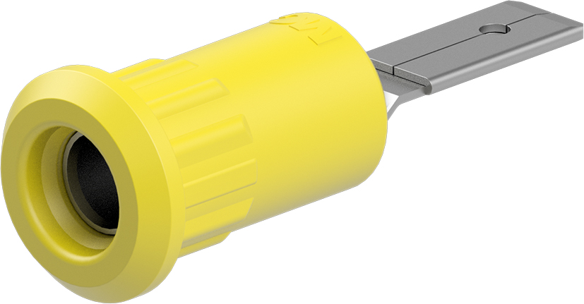 4mm fitting geel - EB4-IFA/N geel