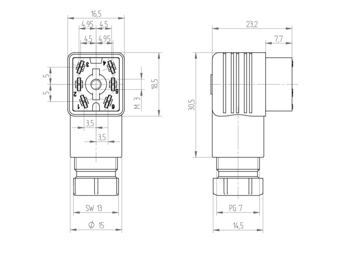 GO-Series Power veld-aansluitbare connector