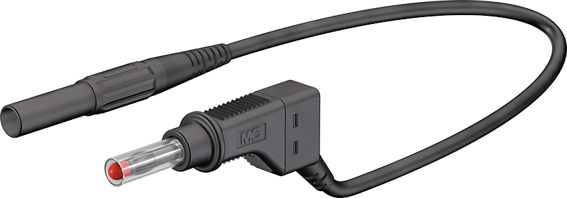 4 mm verbindingskabel 200 cm zwart - XZG410-L zwart