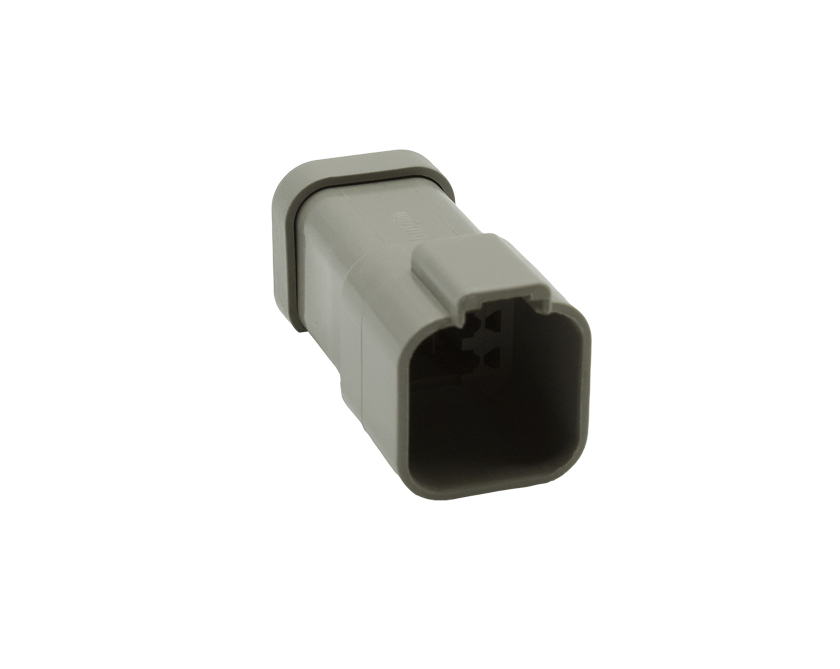 6 Contacts Female Standard Rectangular Grey Connector - PEC